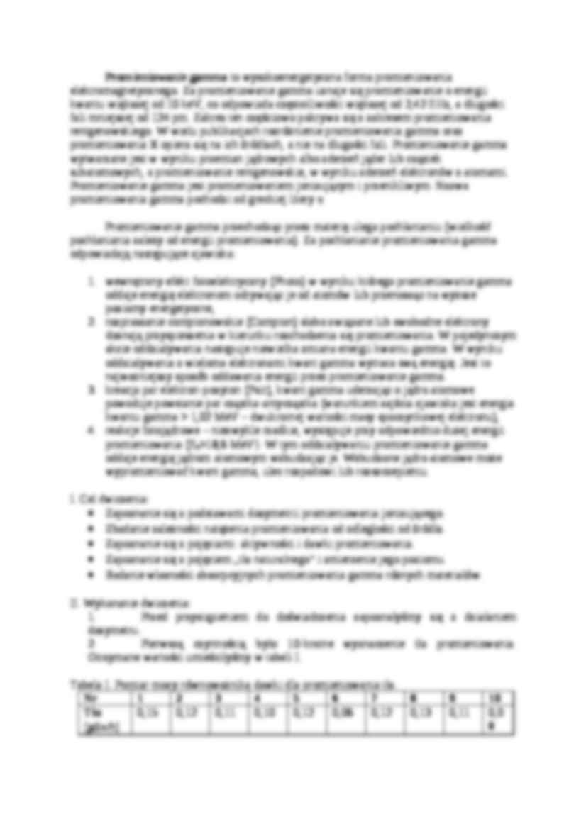 Dozymetria promieniowania gamma - omówienie - strona 2