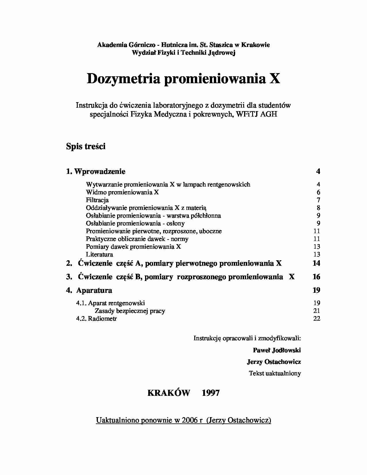 fizyka, dozymetria ćwiczenia - strona 1