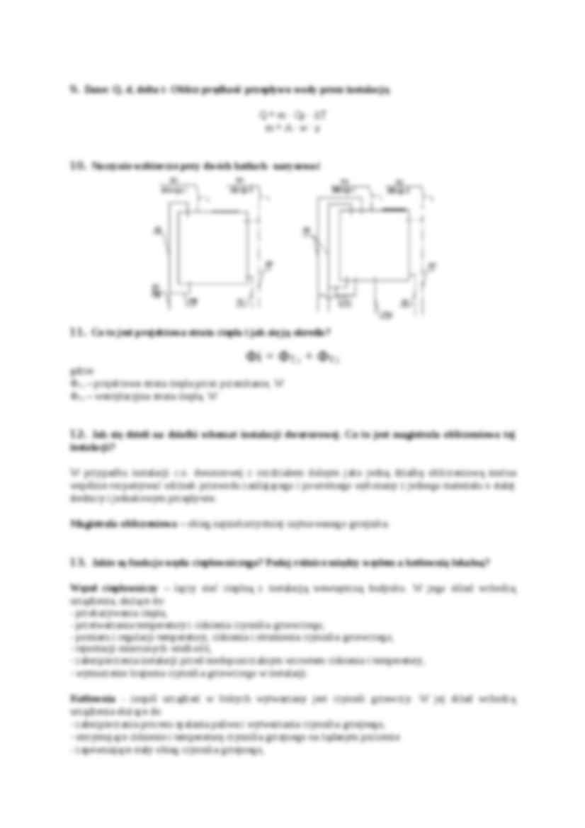 ogrzewnictwo i ciepłownictwo - opracowanie pytań - strona 3