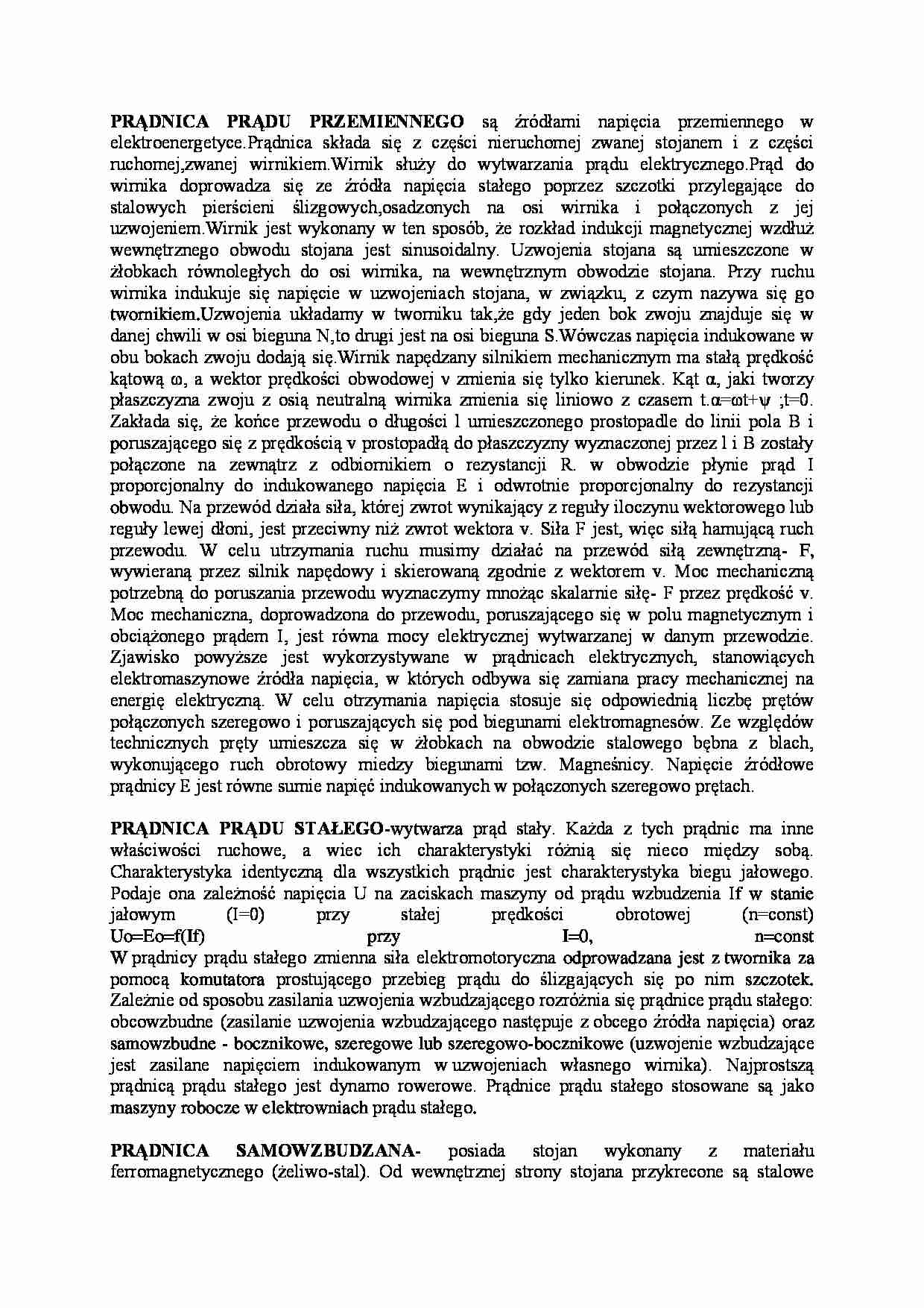 prądnice - omówienie - strona 1