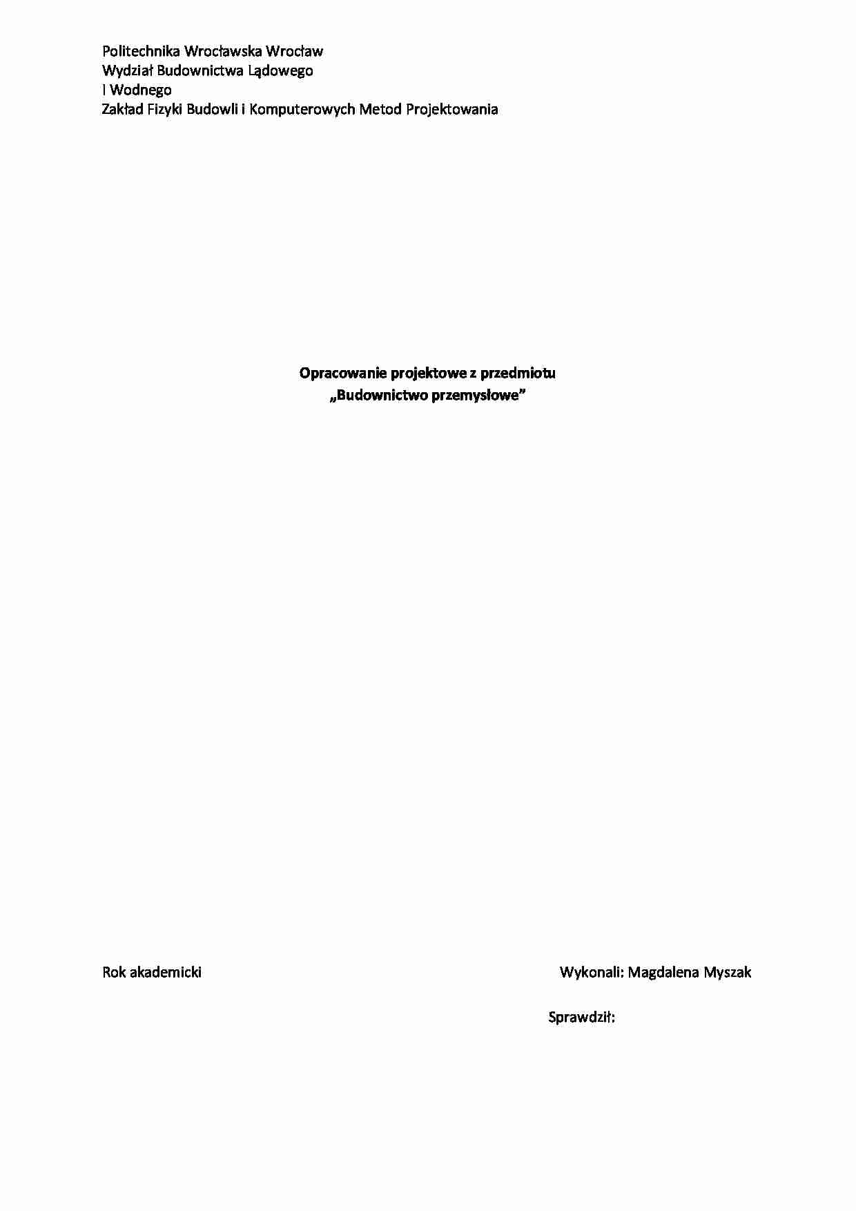 projekt galerii transportowej  - strona 1