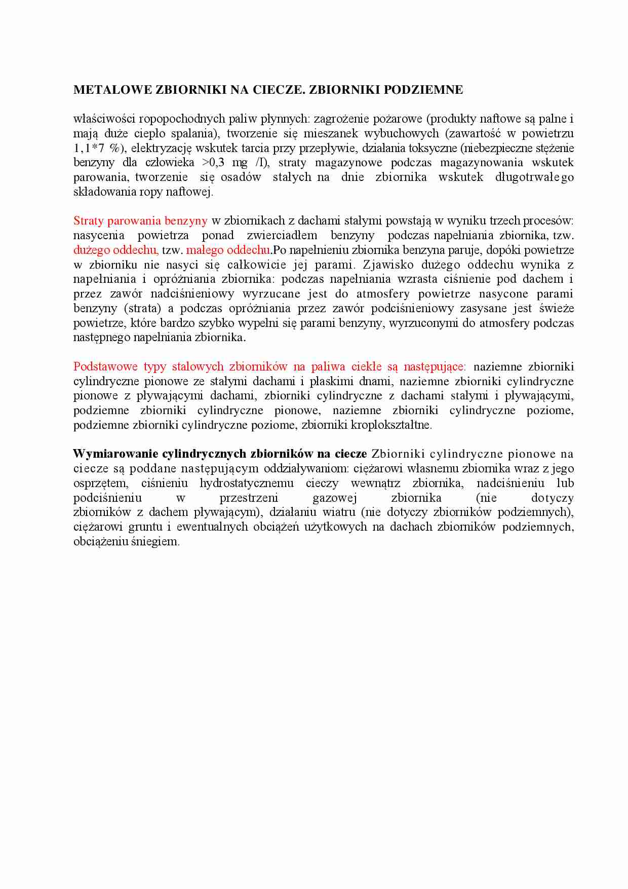 Metalowe zbiorniki na ciecze - omówienie - strona 1