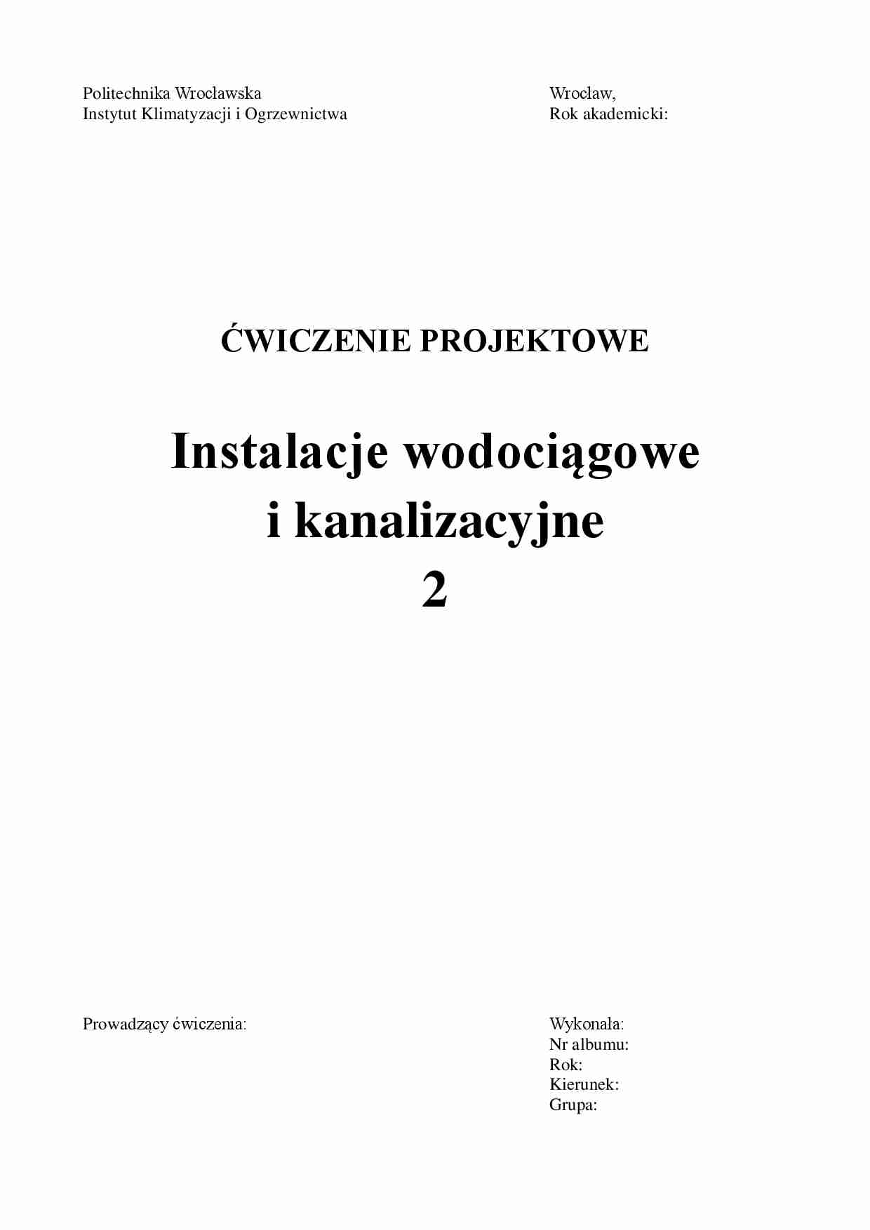 projekt technologiczny oczyszczalni ścieków komunalnych - omówienie - strona 1