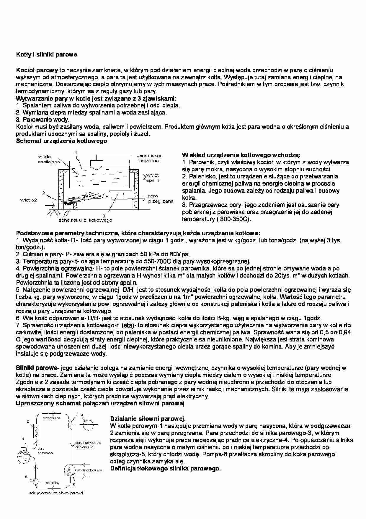 Kotły i silniki parowe - omówienie - strona 1