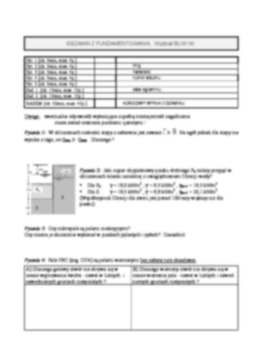 Fundamentowanie egzamin pytania - strona 3
