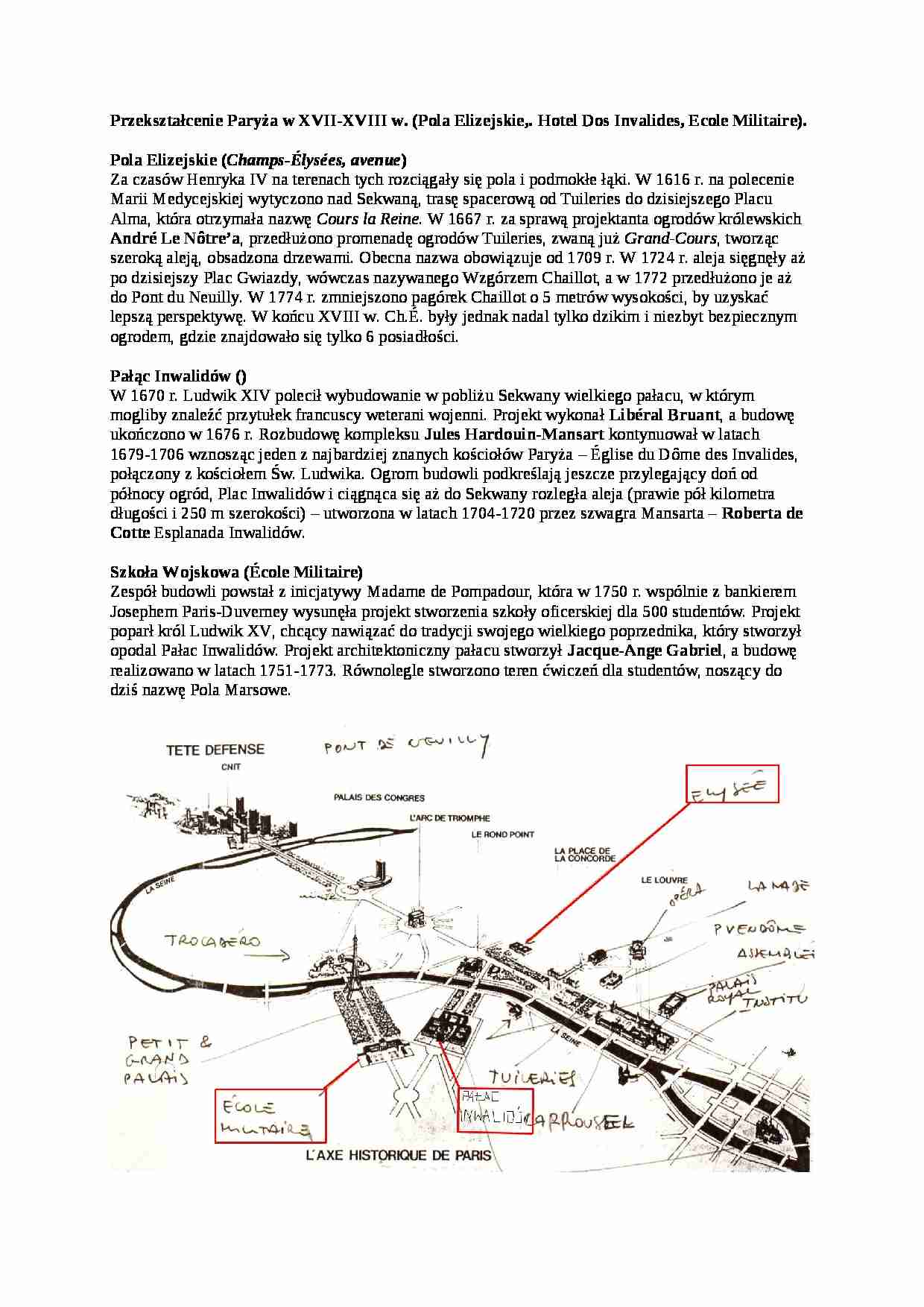 Przekształcenie Paryża w XVII - omówienie - strona 1