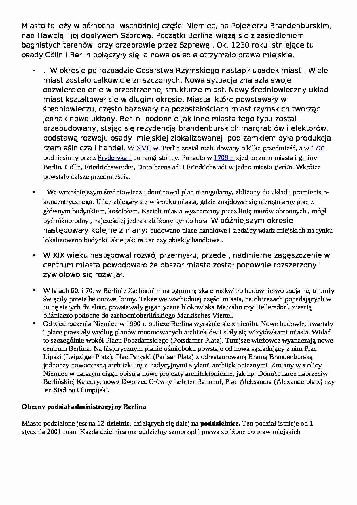 Berlin - omówienie - strona 1
