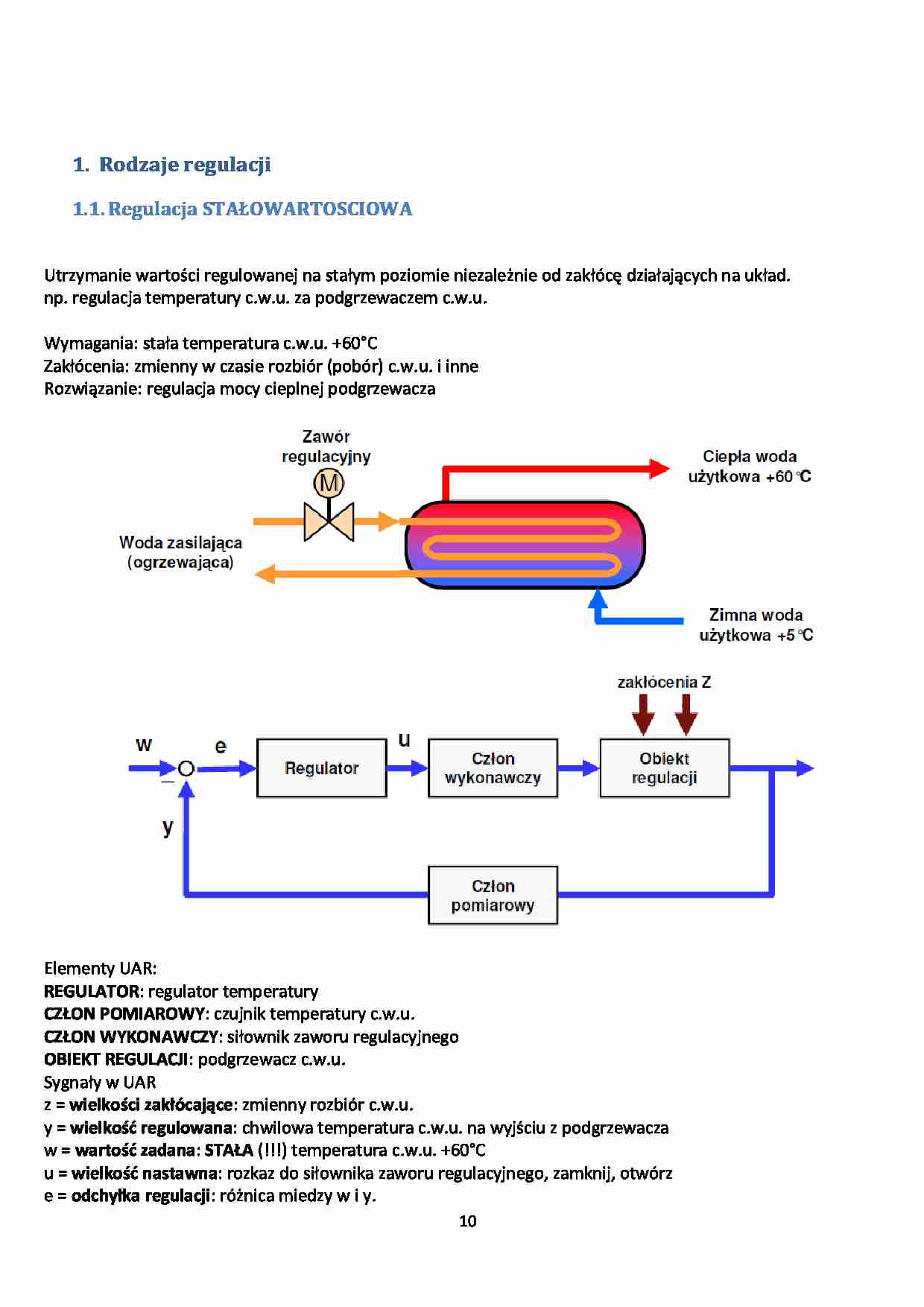 rodzaje regulacji - omówienie - strona 1