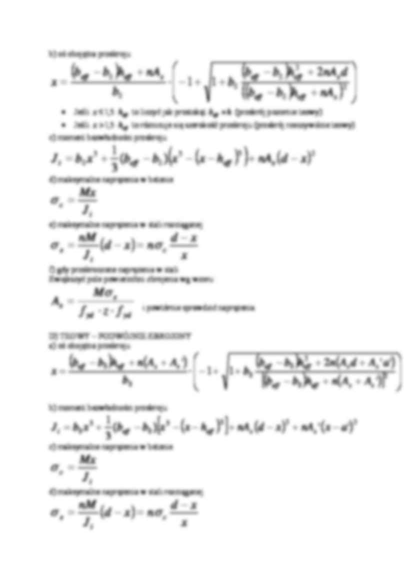 podstawy konstrukcji betonowych - wzory do wymiarowania - strona 3