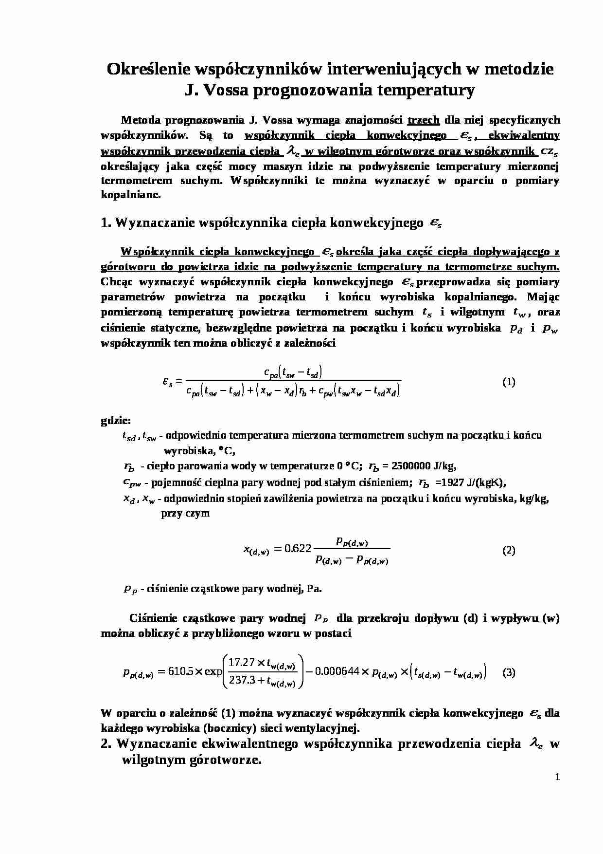 Określenie współczynników interweniujących - omówienie - strona 1