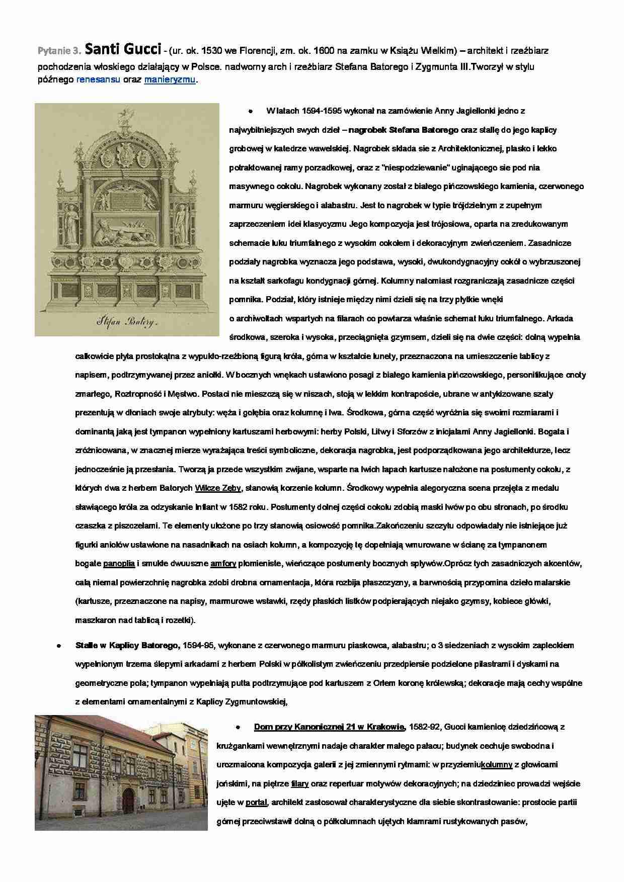 Dzalalność i realizacje Santi Gucciego - omówienie - strona 1