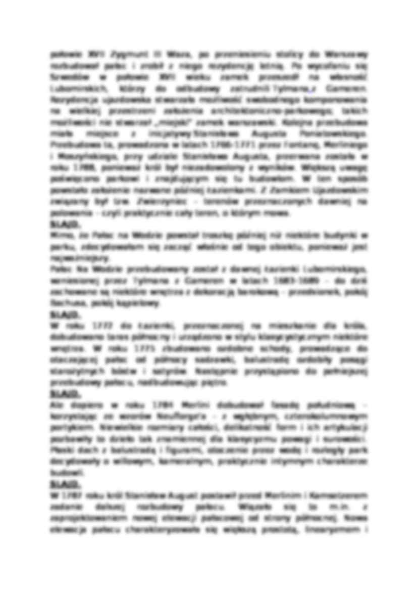 łazienki królewskie w warszawie - omówienie - strona 2