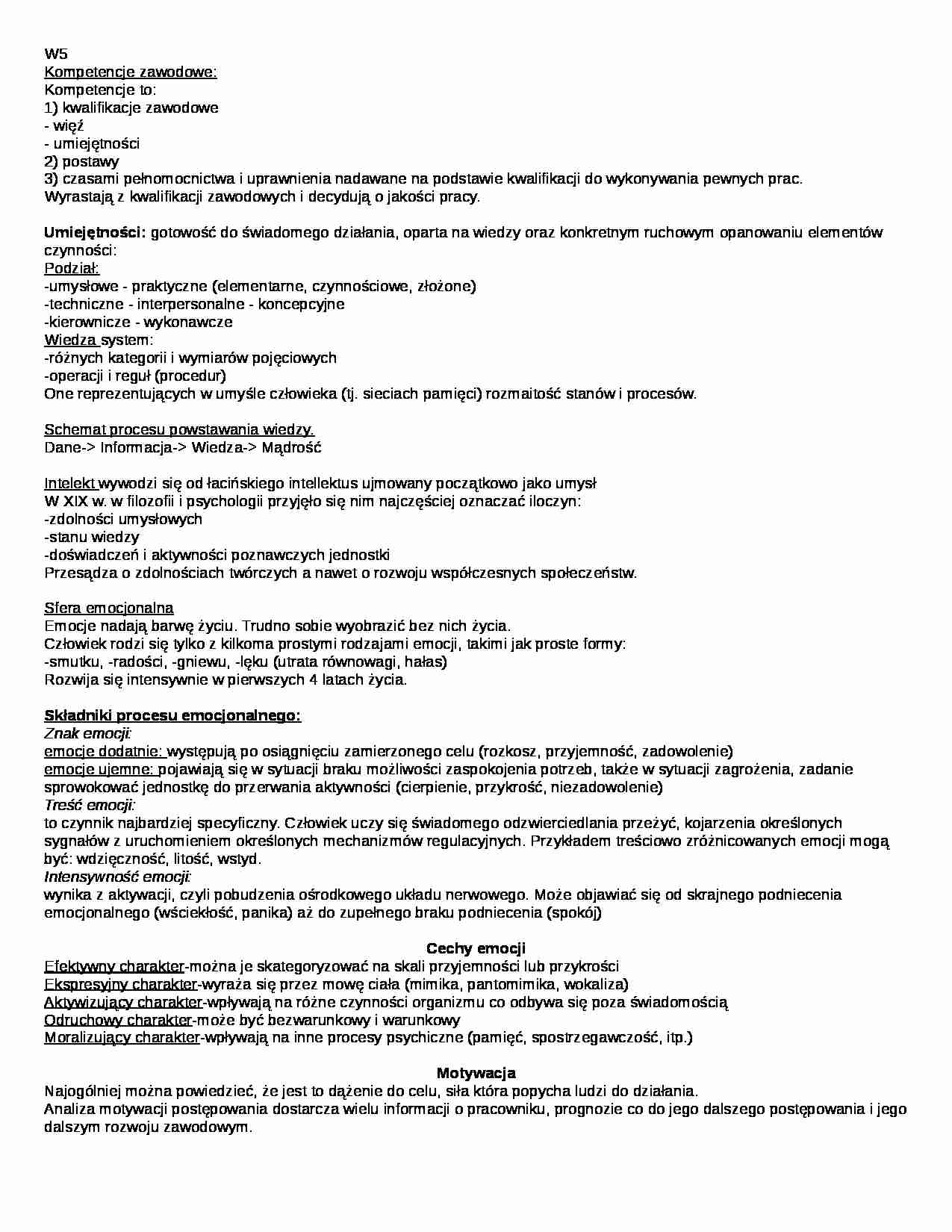 Psychologia pracy - Menedżer - strona 1