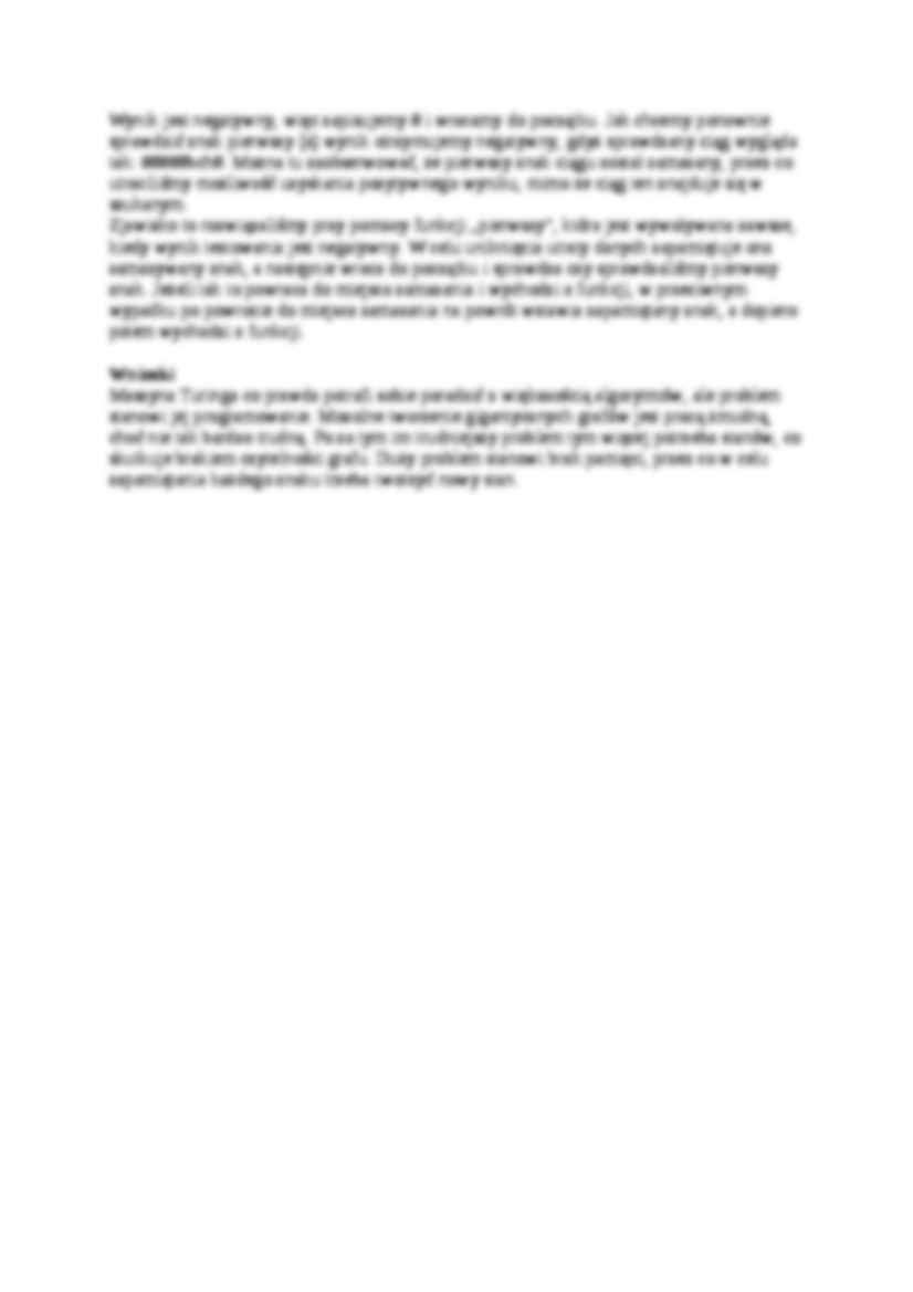 Maszyna turinga - omówienie zagadnienia - strona 2