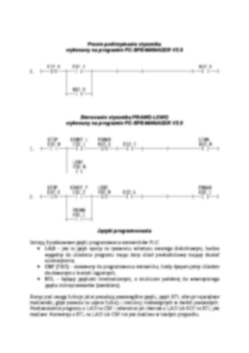 Sterownik programowalny PLC - omówienie - strona 3
