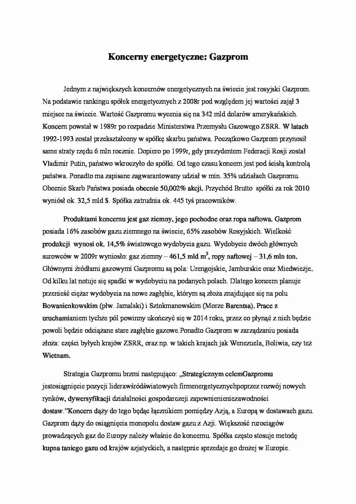 Gazprom - wykład - strona 1