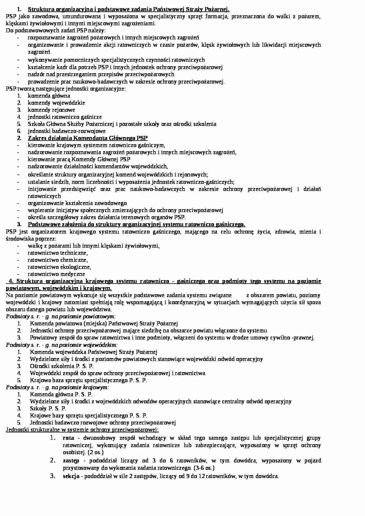 system ratowniczo-gaśniczy - omówienie - strona 1