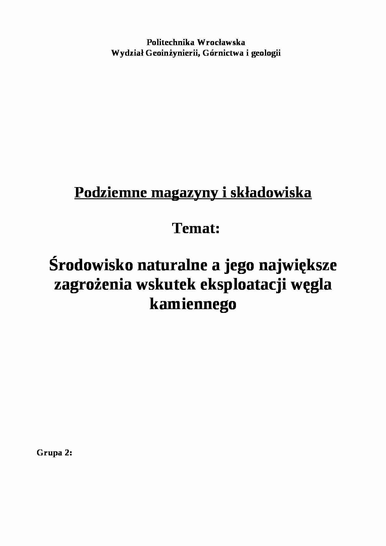 środowisko naturalne - omówienie - strona 1