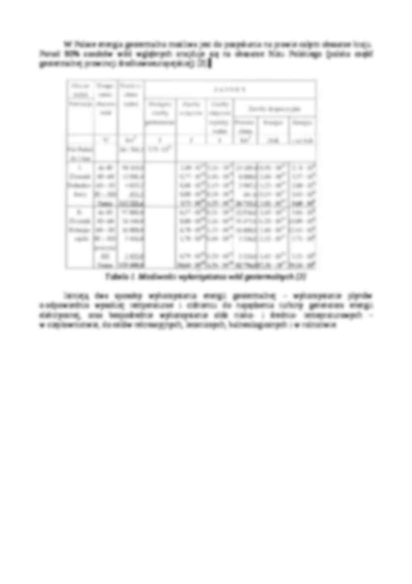 Energia geotermalna w Polsce - wykład - strona 3