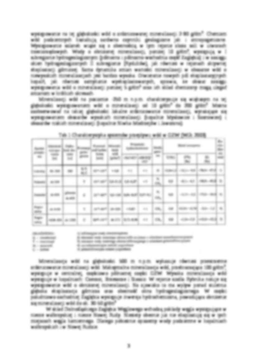Wody podziemne w górnictwie węgla kamiennego - charakterystyka - strona 3