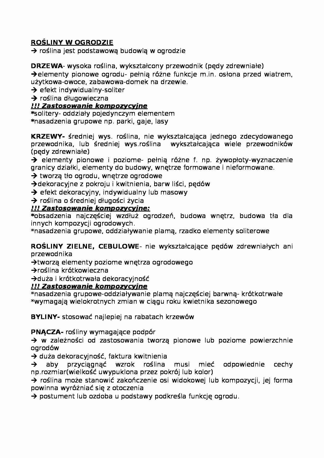 Rośliny w ogrodzie - wykład - strona 1