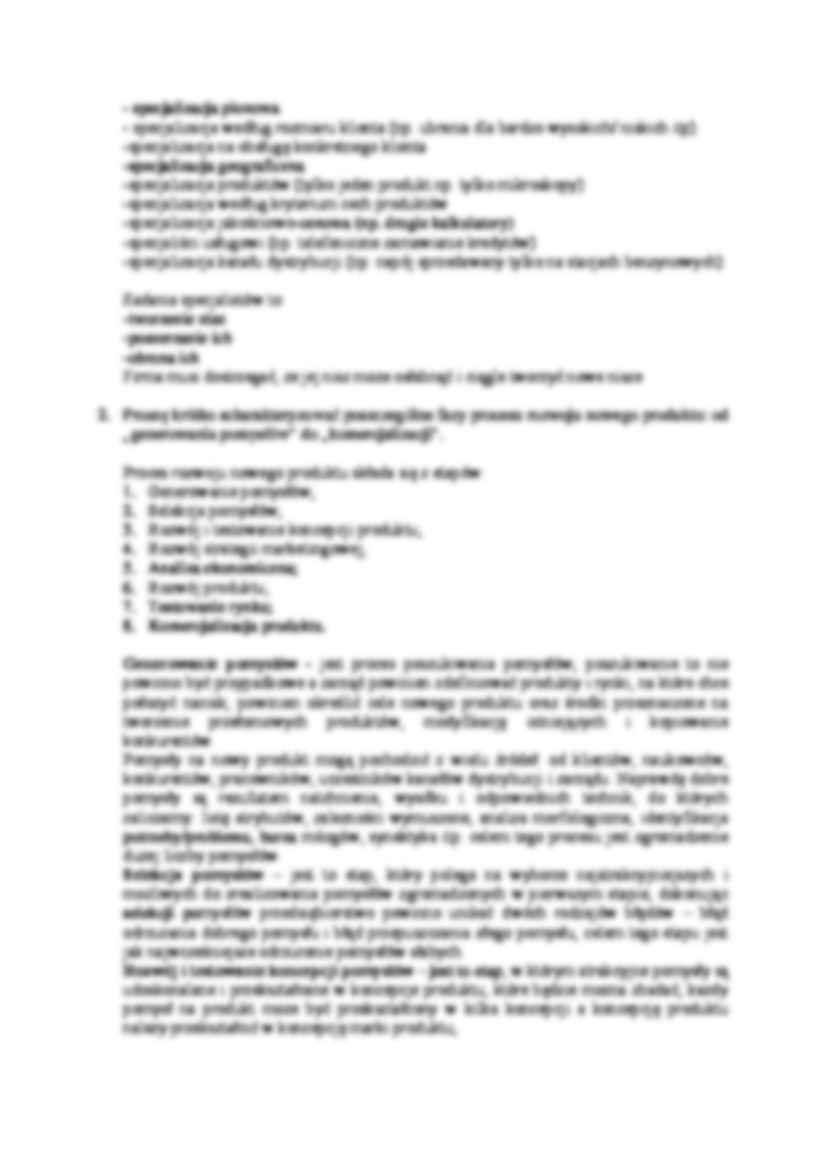Rozwój nowego produktu - pytania z opracowaniami  - strona 3