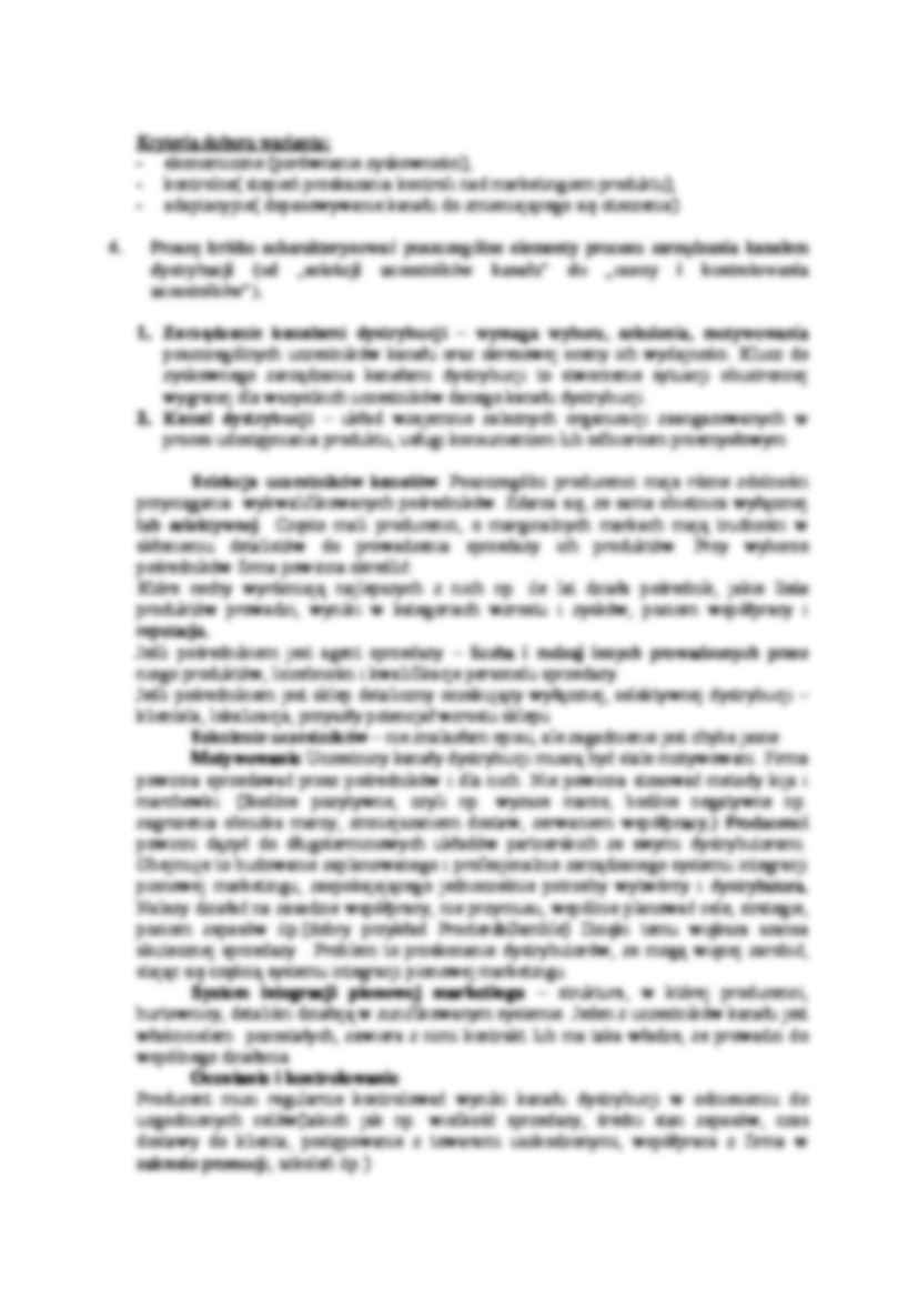 Kanały dystrybucji - pytania i odpowiedzi - strona 2