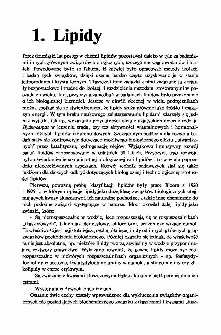 O lipidach- opracowanie - strona 1