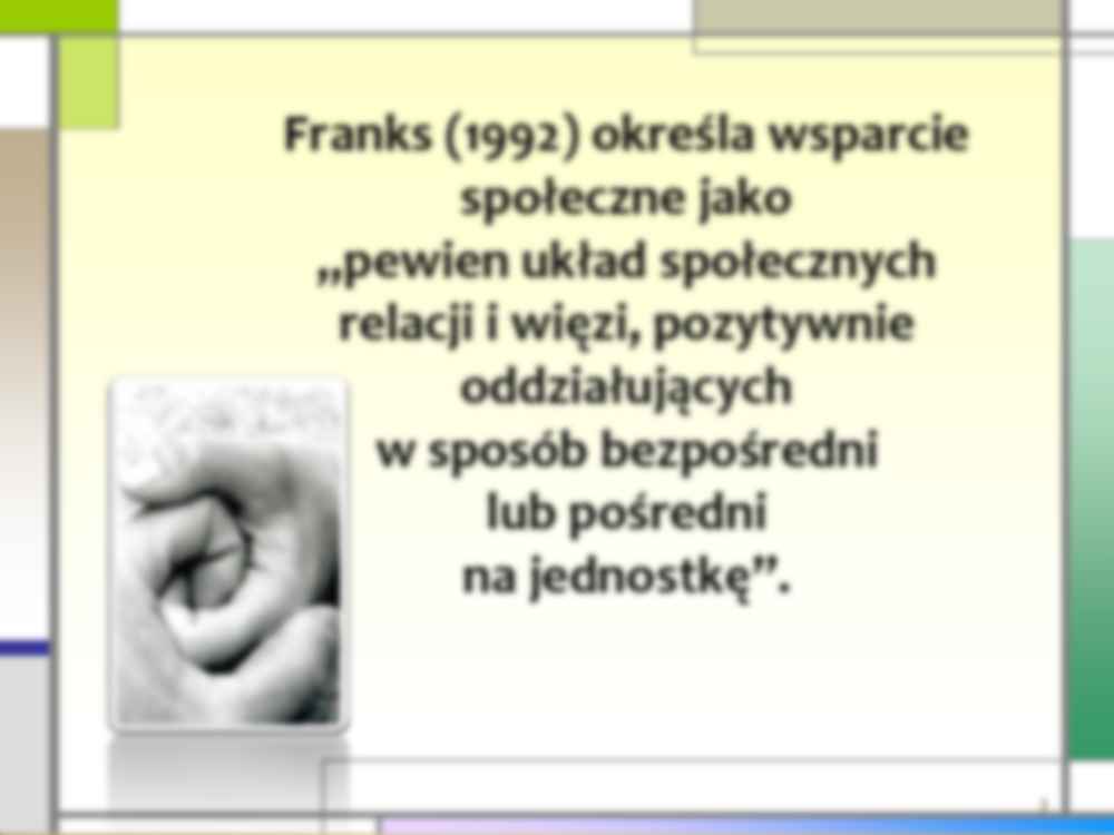 WIĘZI SPOŁECZNE, WSPARCIE, SIECI RELACJI SPOŁECZNYCH  - prezentacja studenta - strona 3