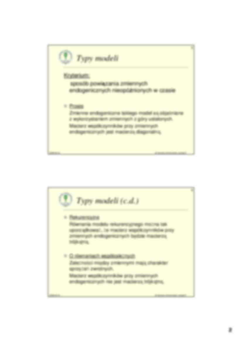 Ekonometria- wykład 6 - strona 2