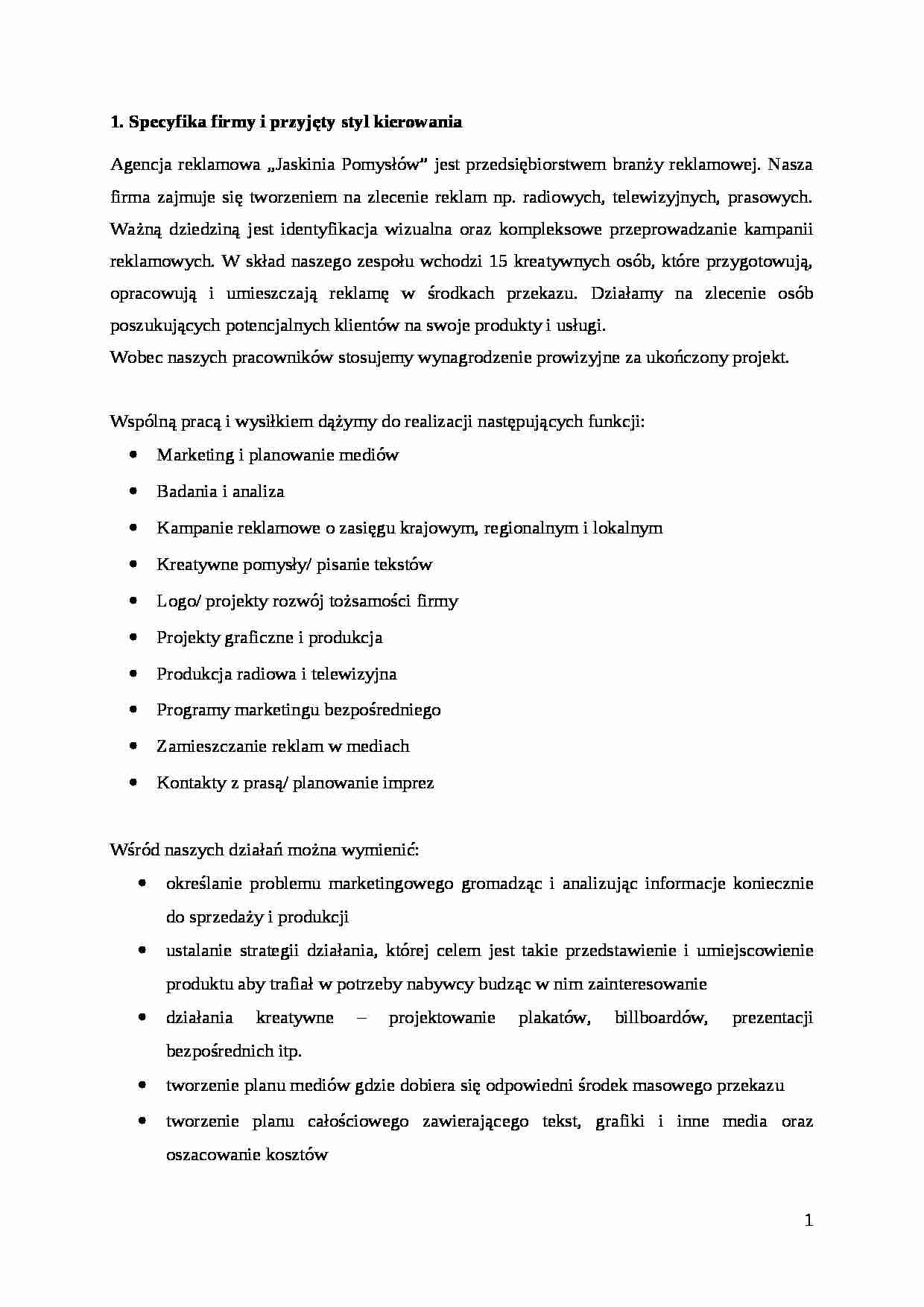 psychologia - Styl kierowania - strona 1