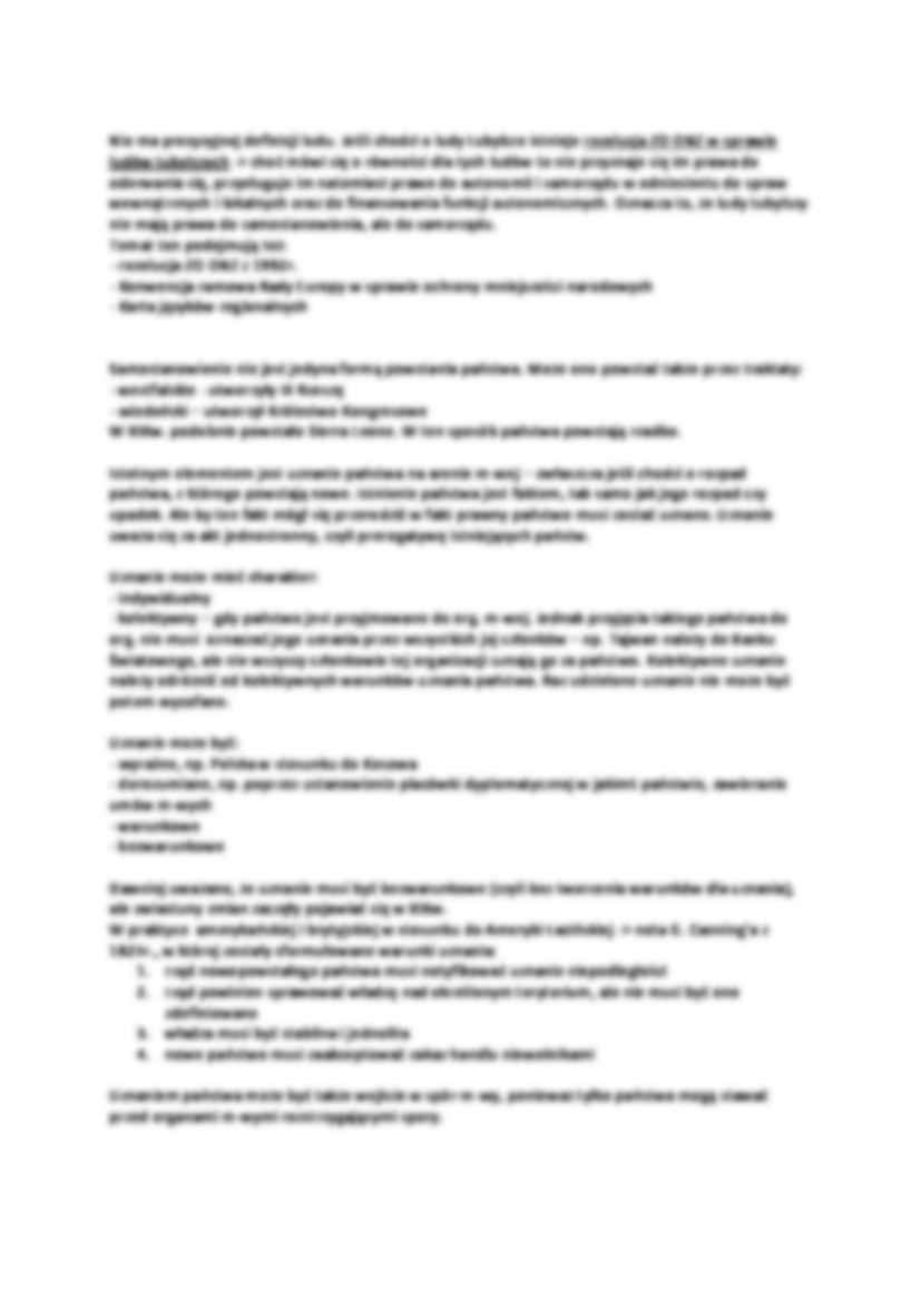 Samostanowienie, rozpad, secesja i uznanie - wykład - strona 2