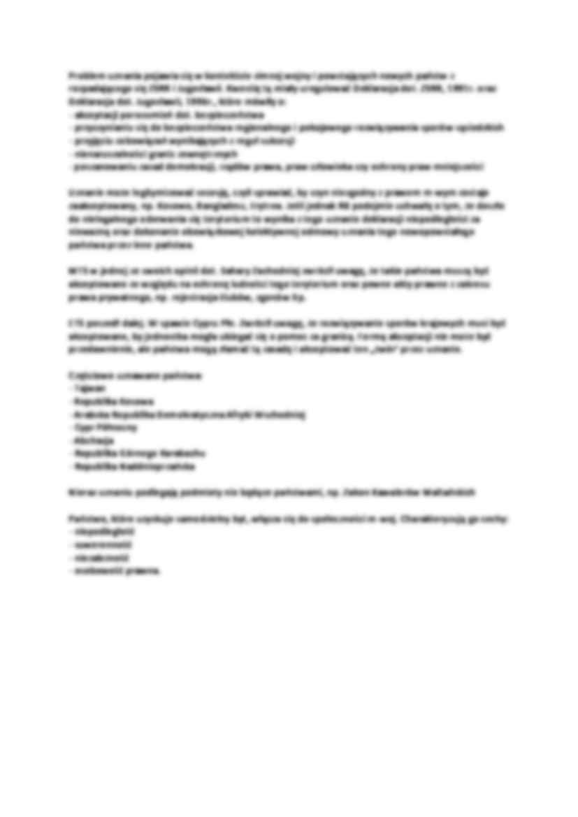 Samostanowienie, rozpad, secesja i uznanie - wykład - strona 3