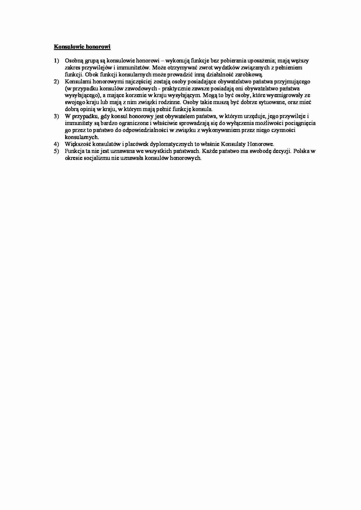 Wykład - Konsulowie honorowi - strona 1