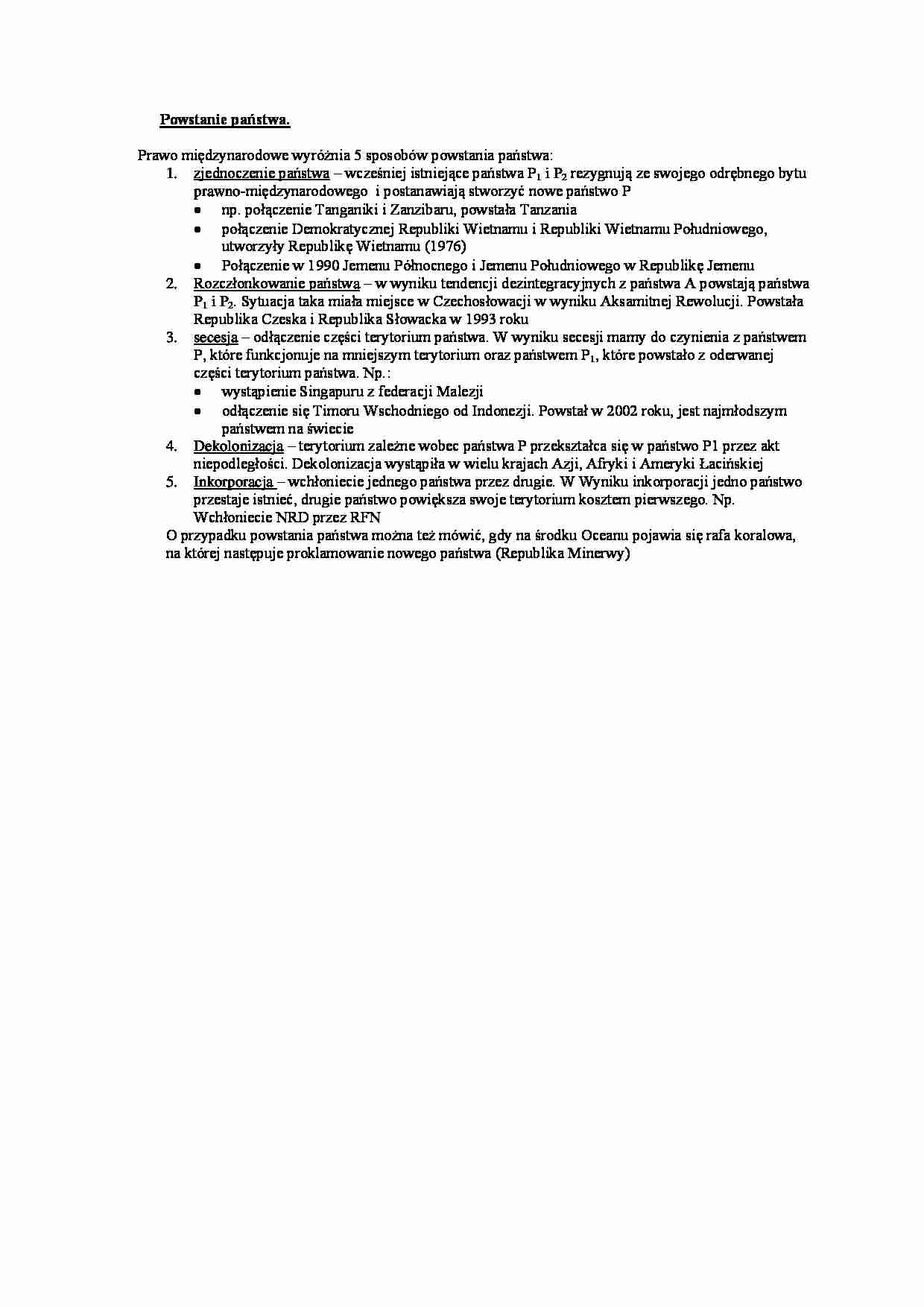 Wykład - Powstanie państwa - strona 1