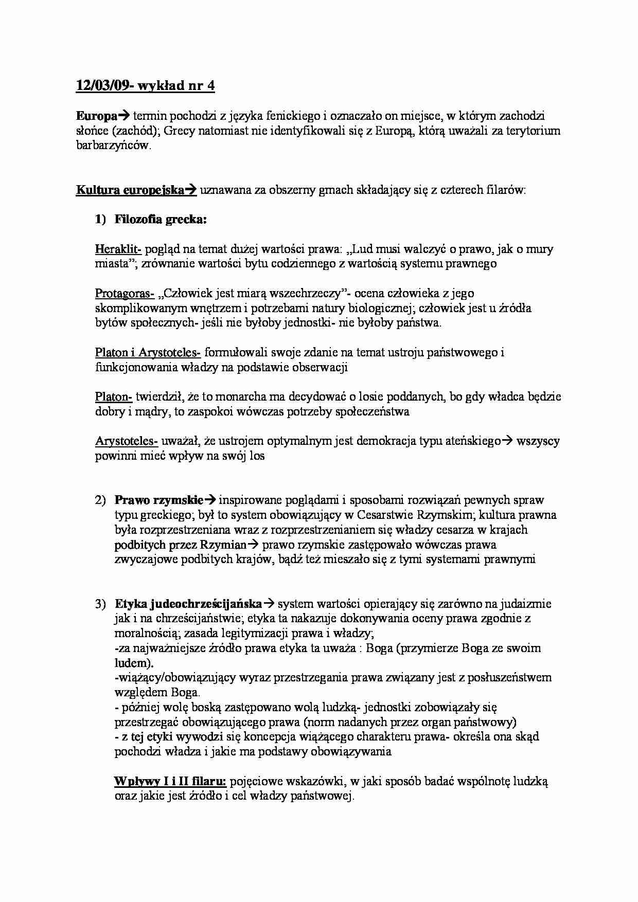 O Europie - wykład - strona 1