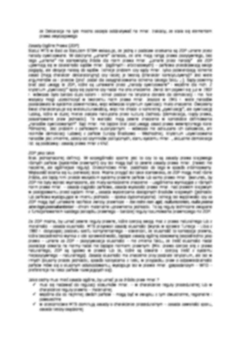 Prawo międzynarodowe publiczne - wykład - Zasady Ogólne Prawa - strona 2