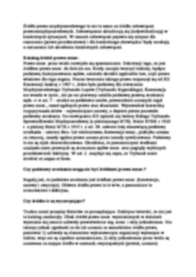 Źródła prawa międzynarodowego - wykład - strona 2