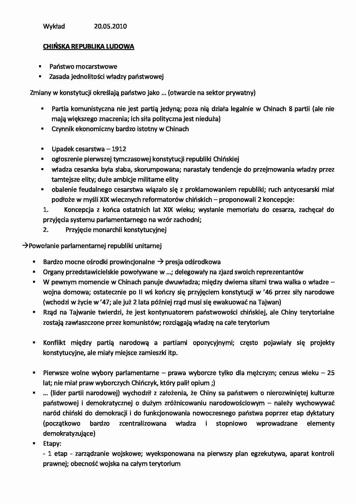 system Chin - wykład - strona 1