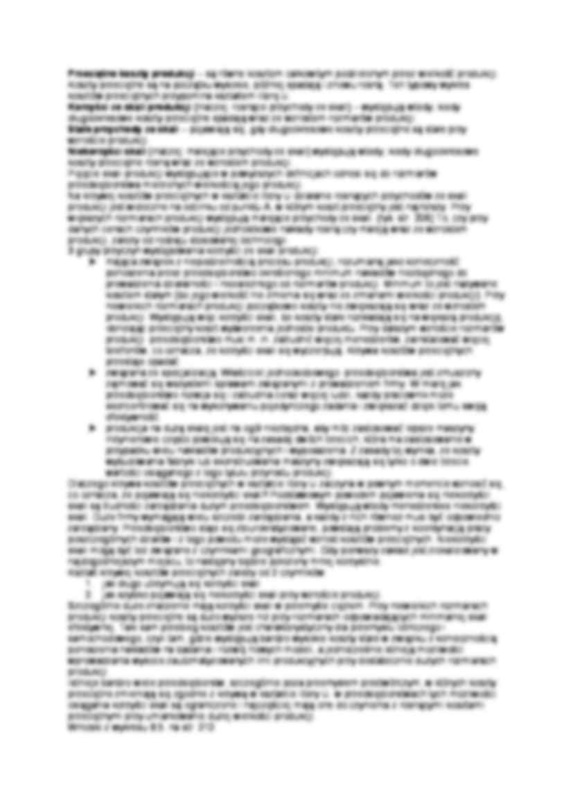 Koszty a produkcja - wykład - strona 2