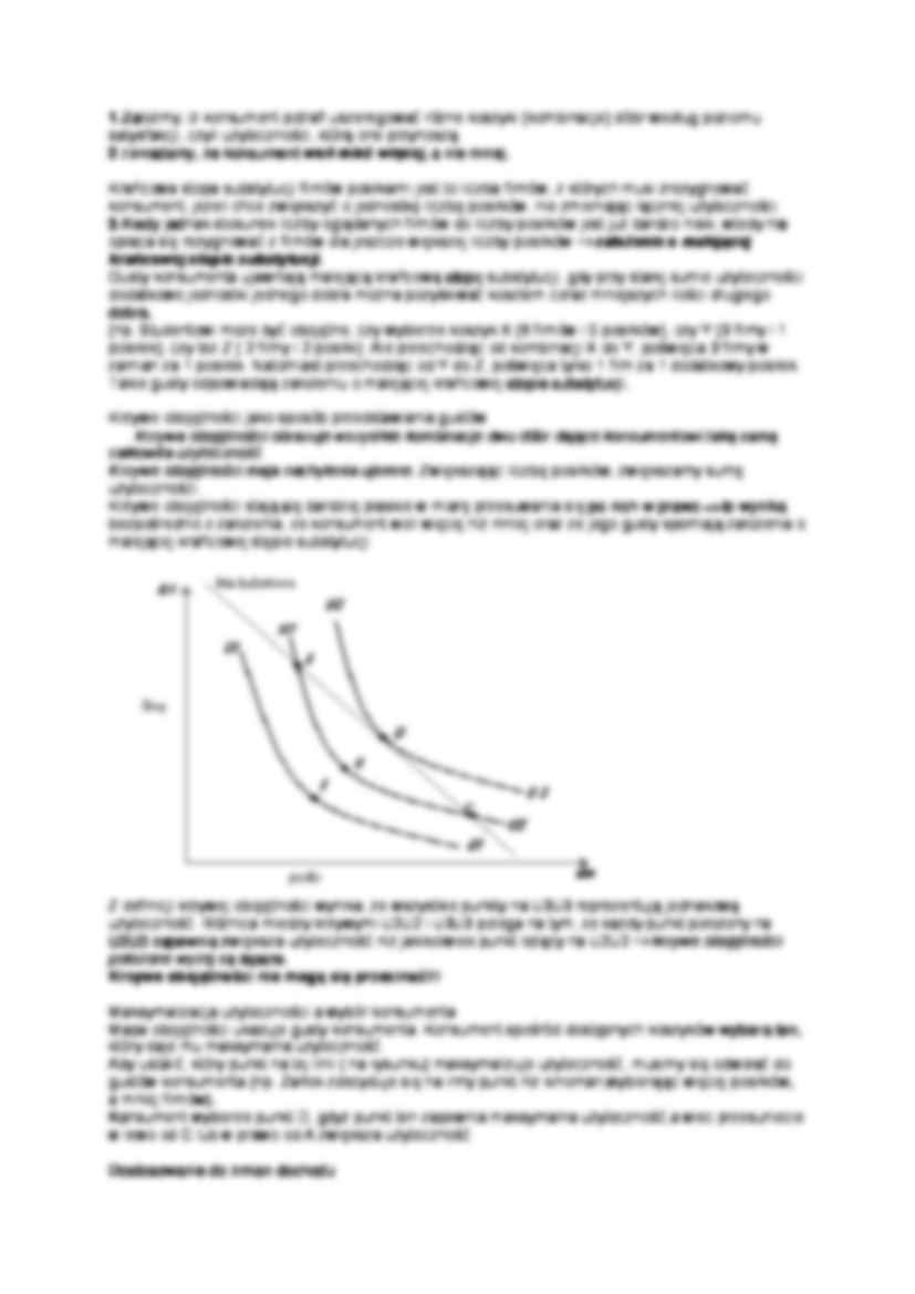 Teoria wyboru konsumenta - wykład - strona 2