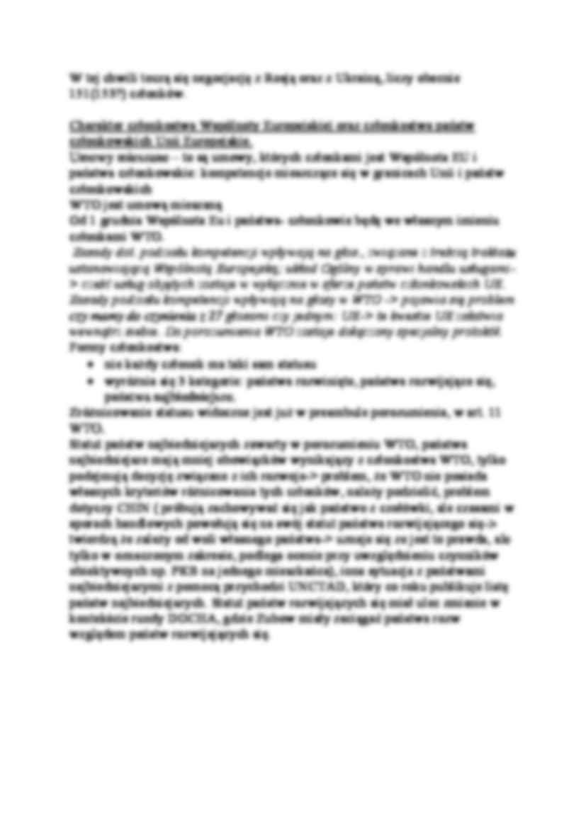 Członkostwo w WTO - wykład - strona 2
