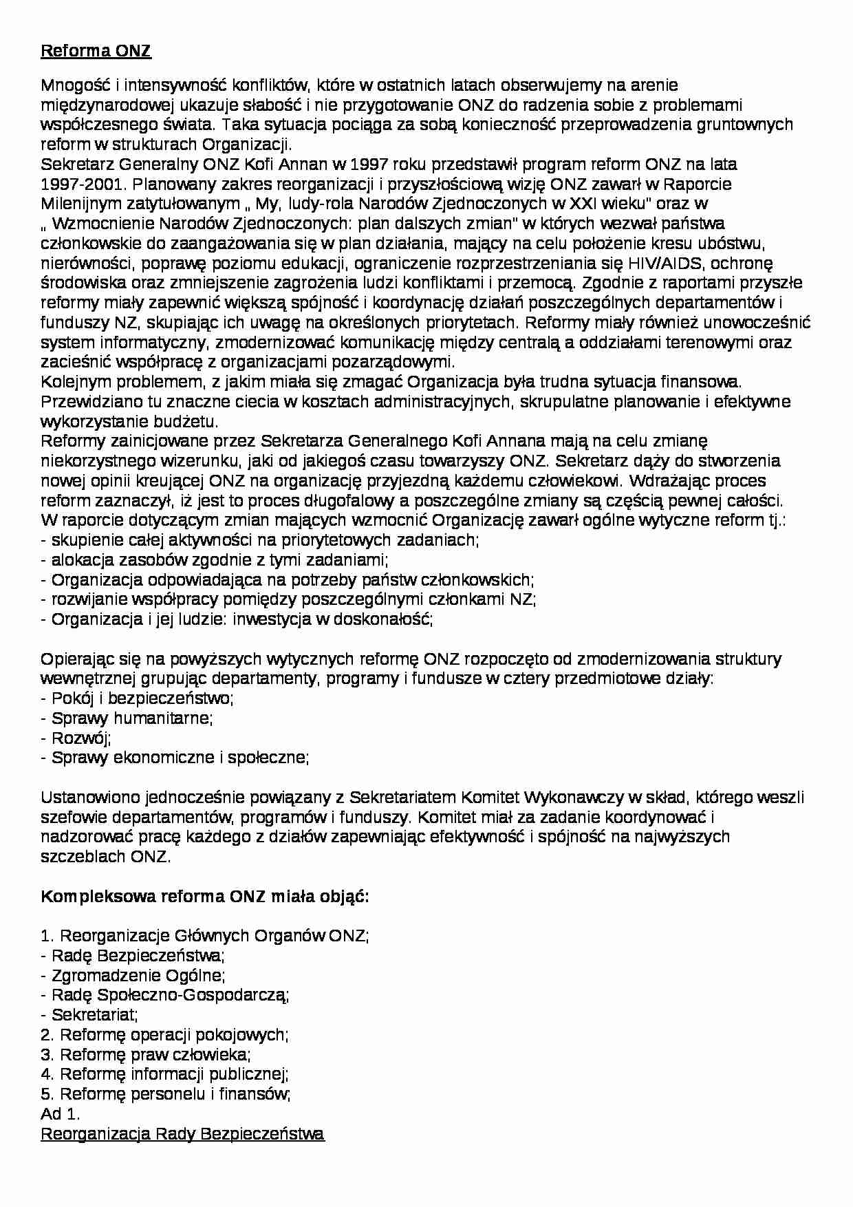 Praca domowa o organizacjach - wykład  - strona 1
