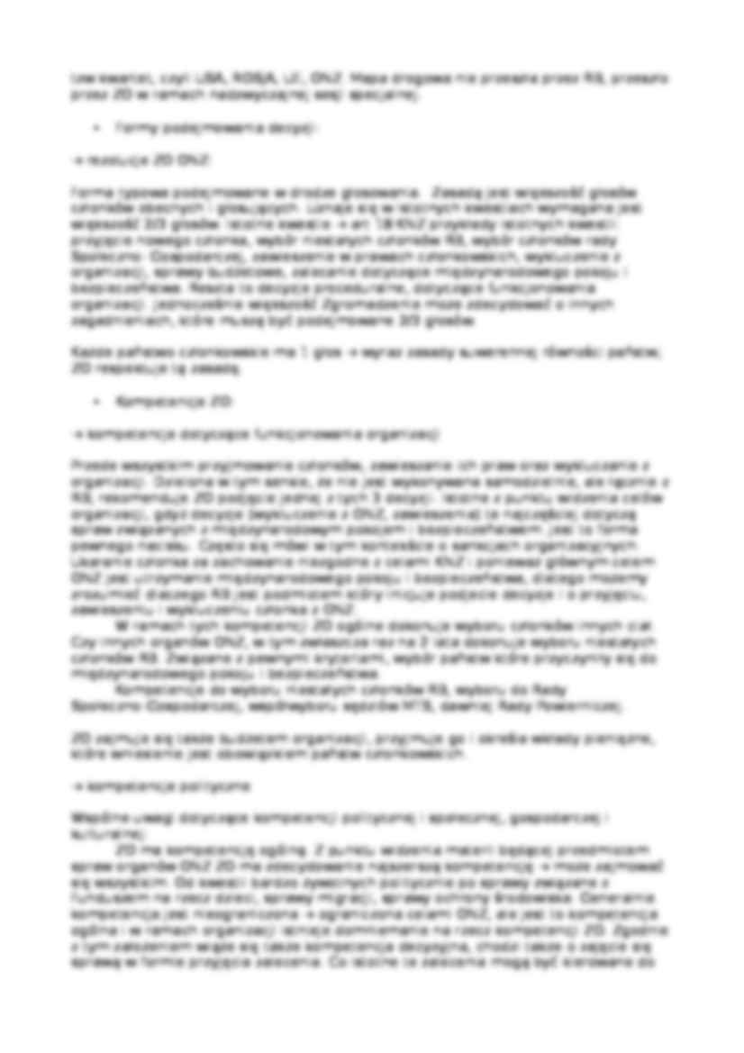 Organizacje międzynarodowe - wykład - Rada Bezpieczeństwa - strona 2