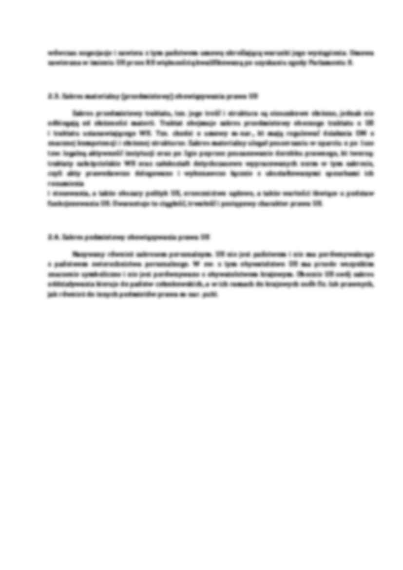 Wykład - zakres obowiązywania prawa UE - strona 2