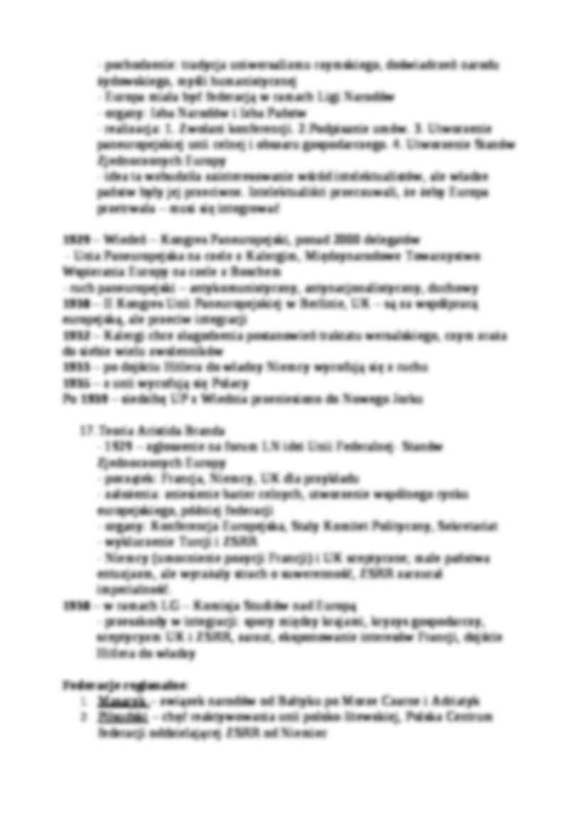 Źródła integracji europejskiej - wykład - strona 3