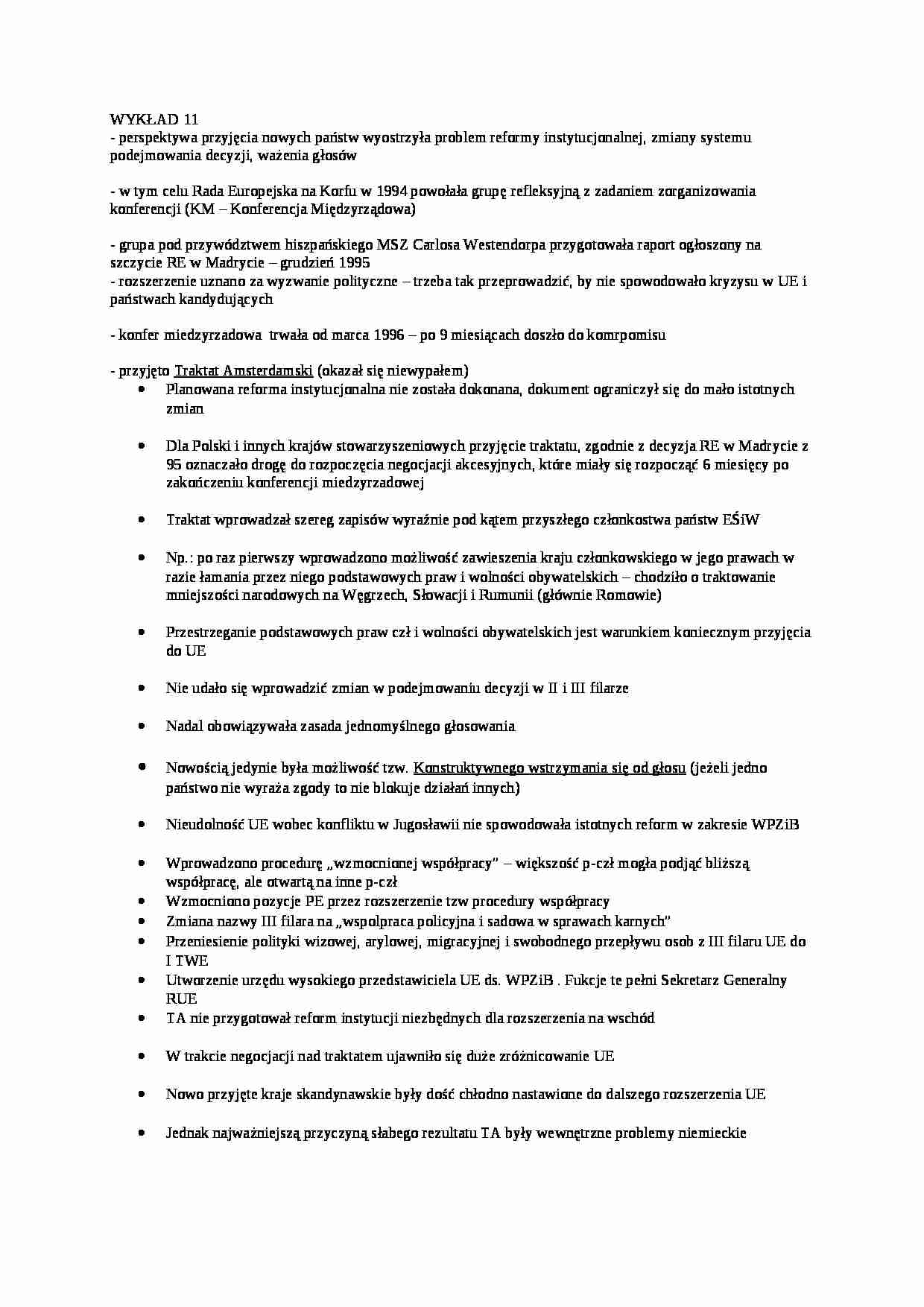 Wykład - Historia integracji europejskiej - strona 1