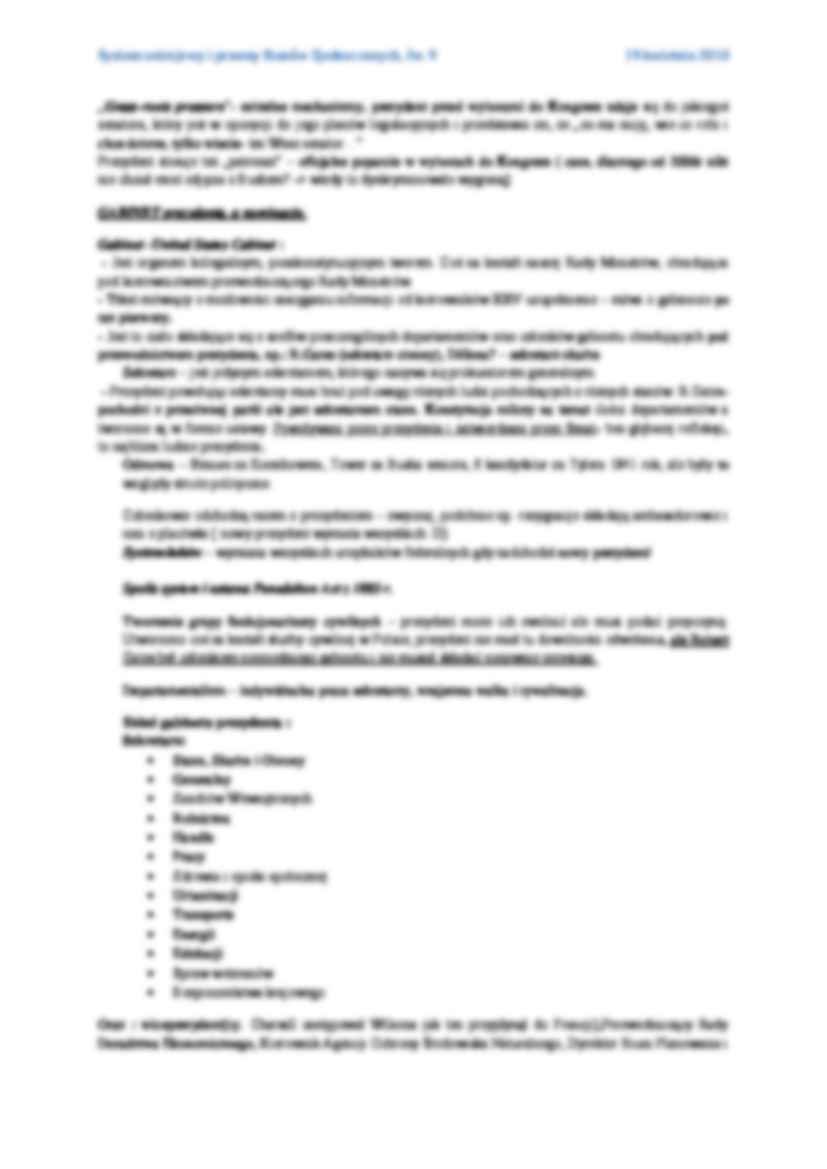 Uprawnienia prezydenta USA - wykład - strona 3