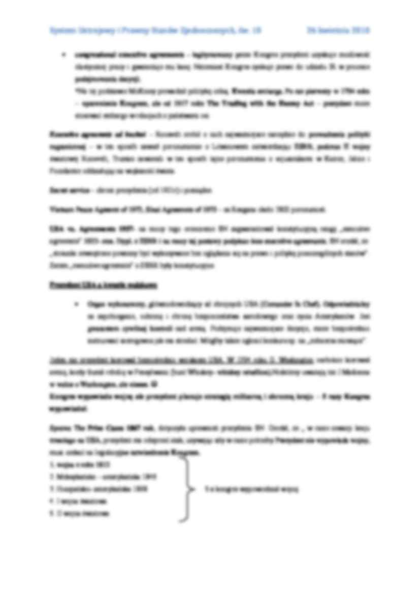 Uprawnienia prezydenta USA - wykład - strona 3
