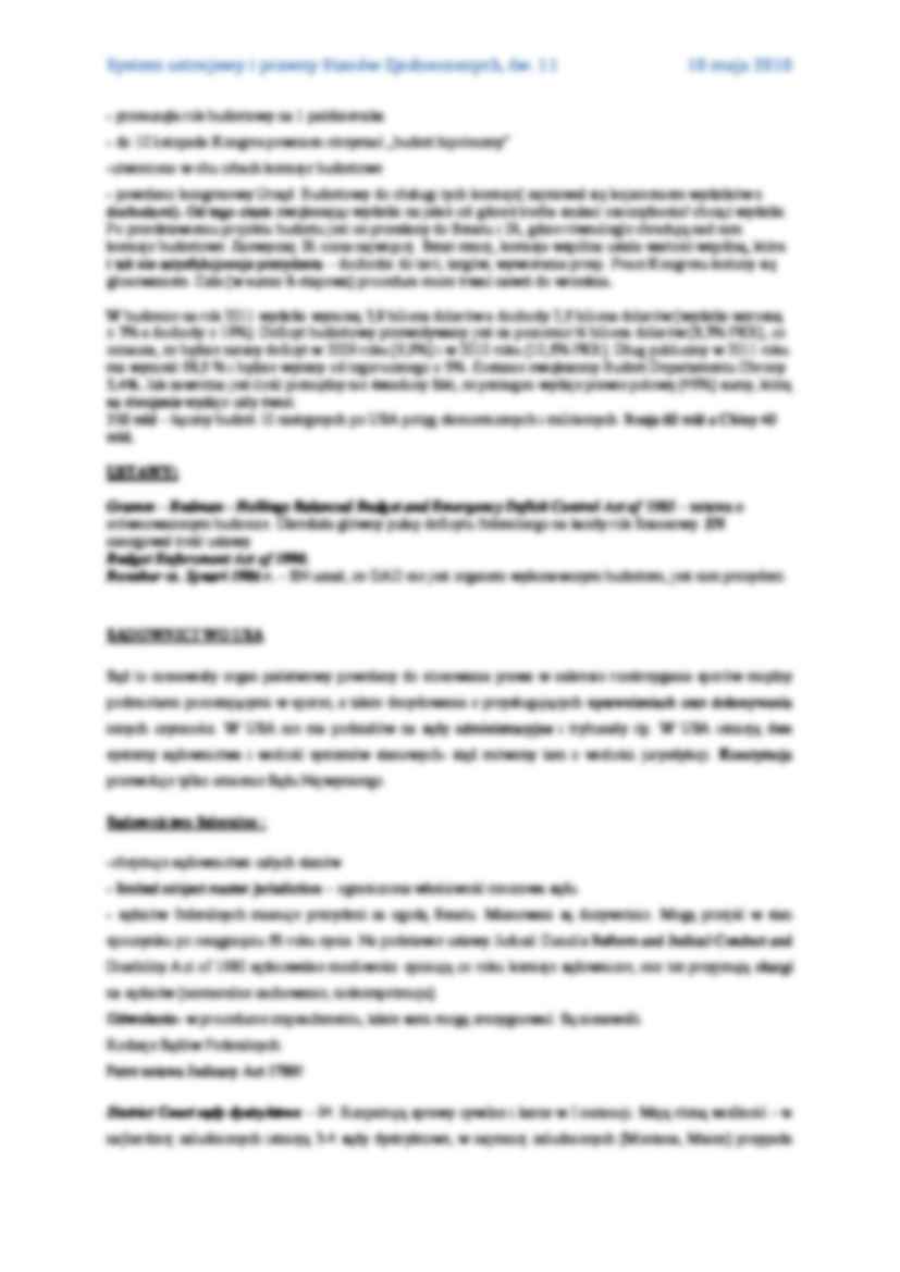 Procedura uchwalenie budżetu federalnego - wykład - strona 2